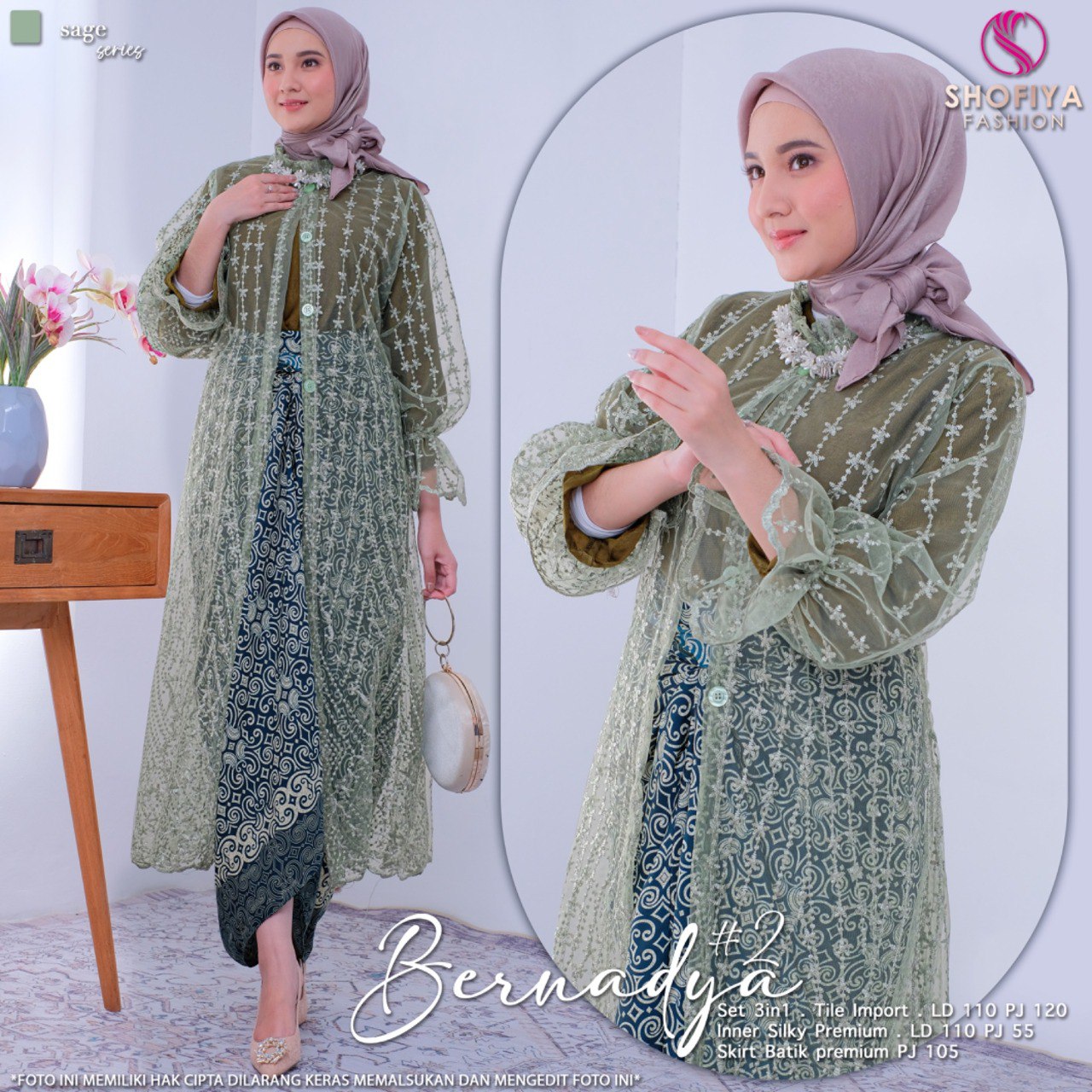 BERNADYA 2 SET KEBAYA