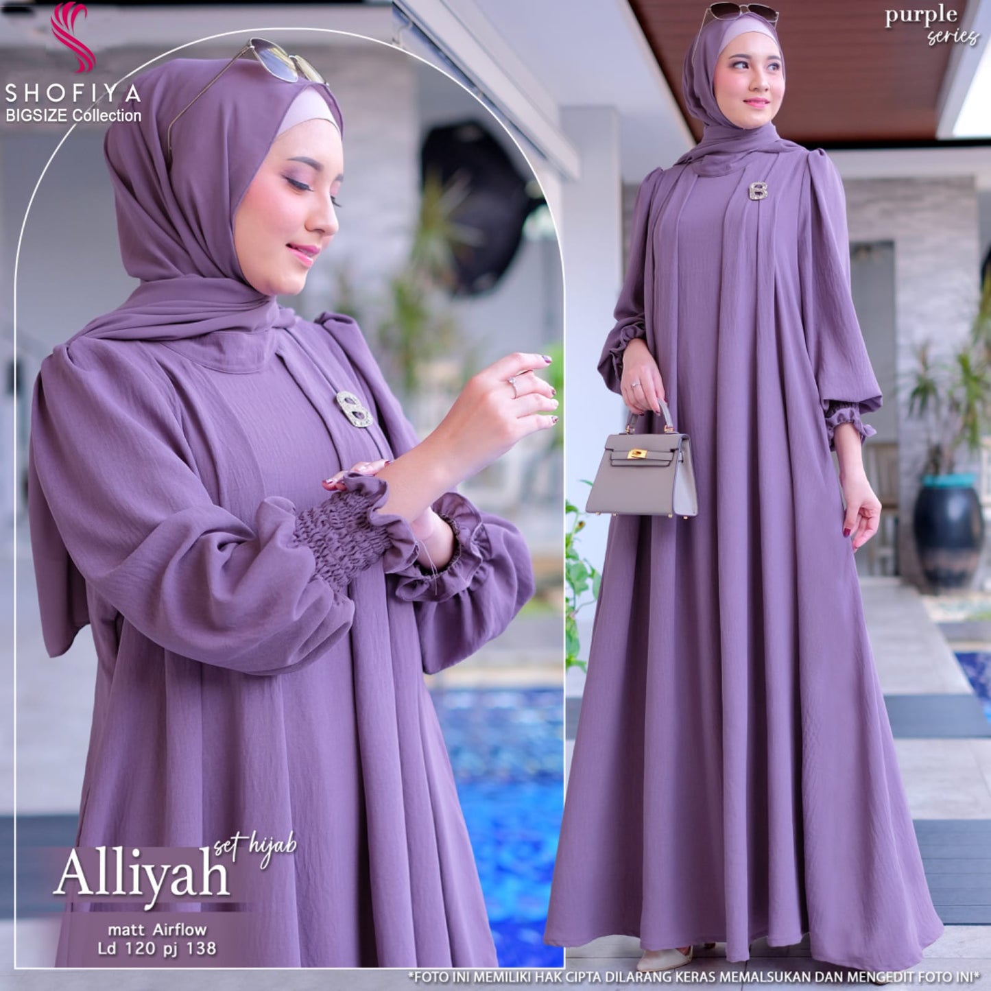 ALLIYAH JUMBO DRESS SET HIJAB