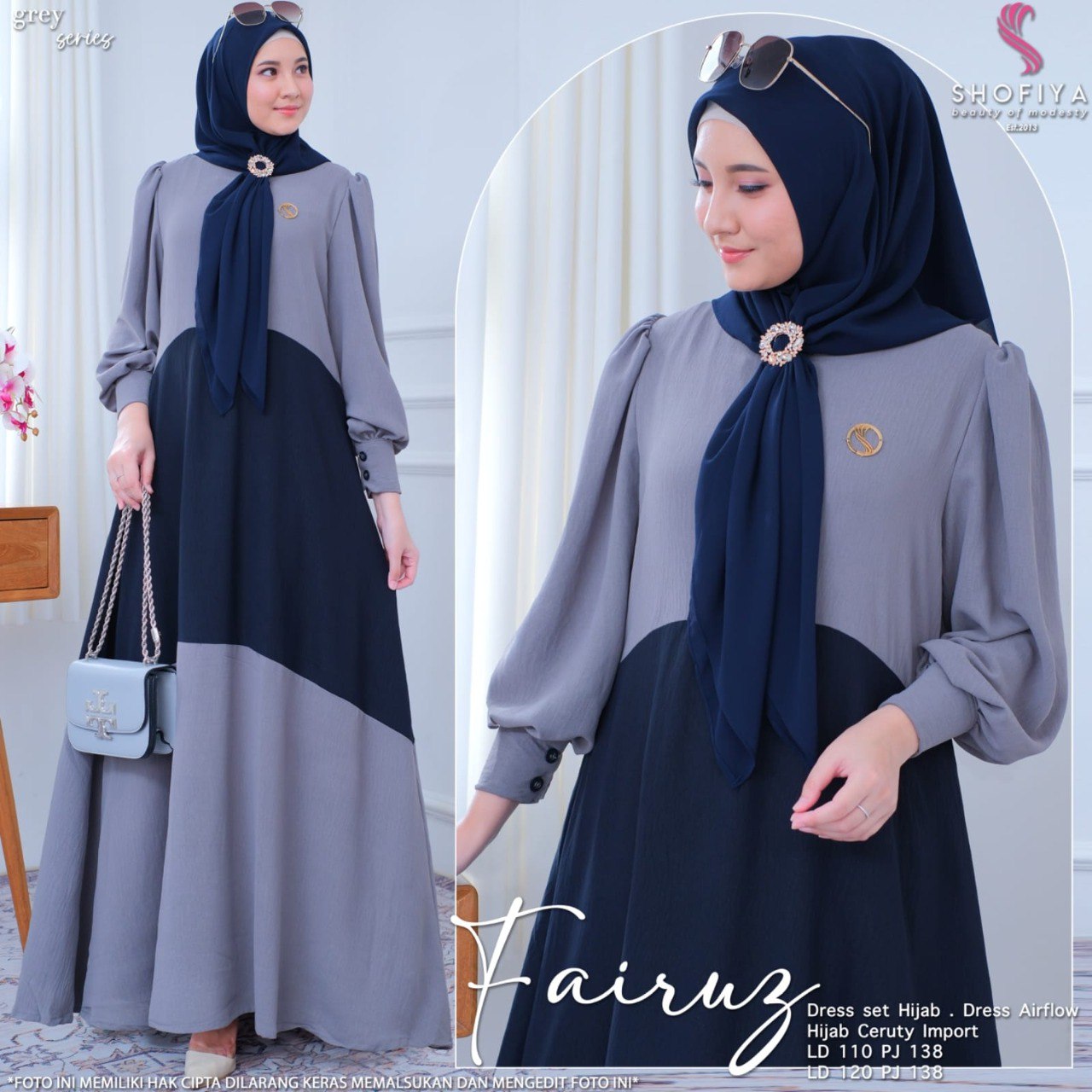 FAIRUZ DRESS SET HIJAB