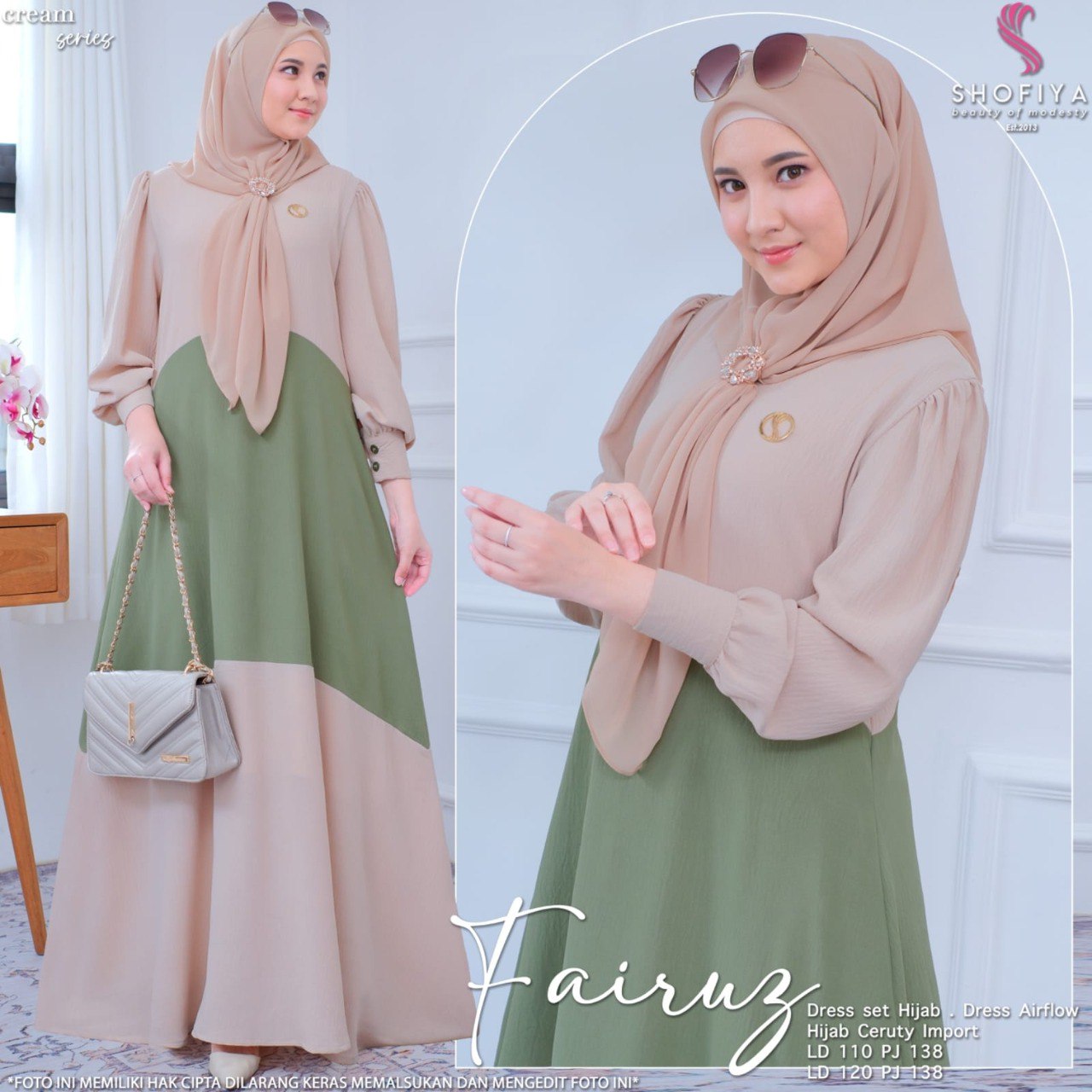 FAIRUZ DRESS SET HIJAB