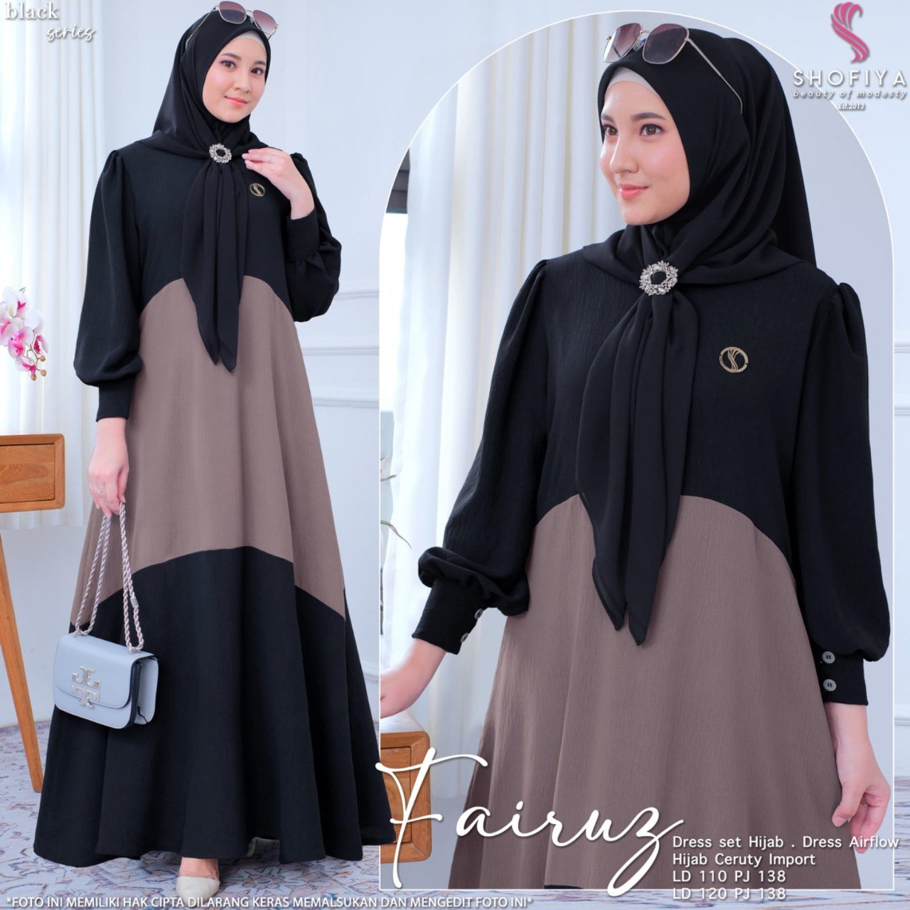 FAIRUZ DRESS SET HIJAB