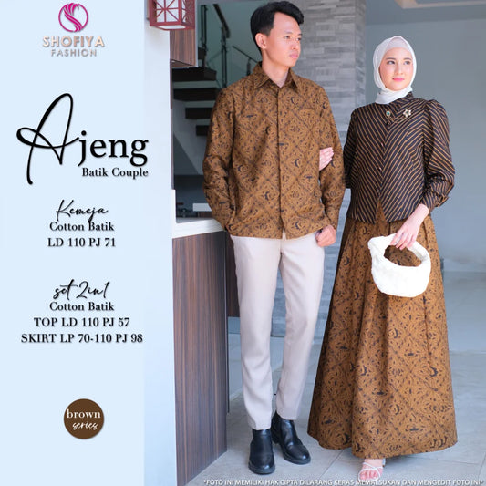 AJENG KEMEJA warna BROWN - Shofiya