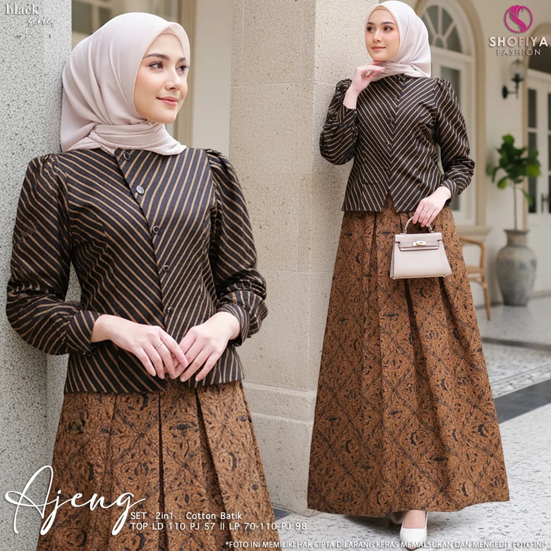 AJENG SET warna BLACK - Shofiya