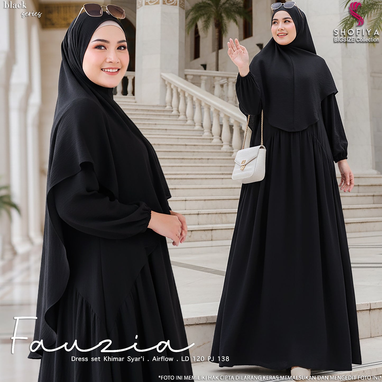 FAUZIA JUMBO DRESS SYARI