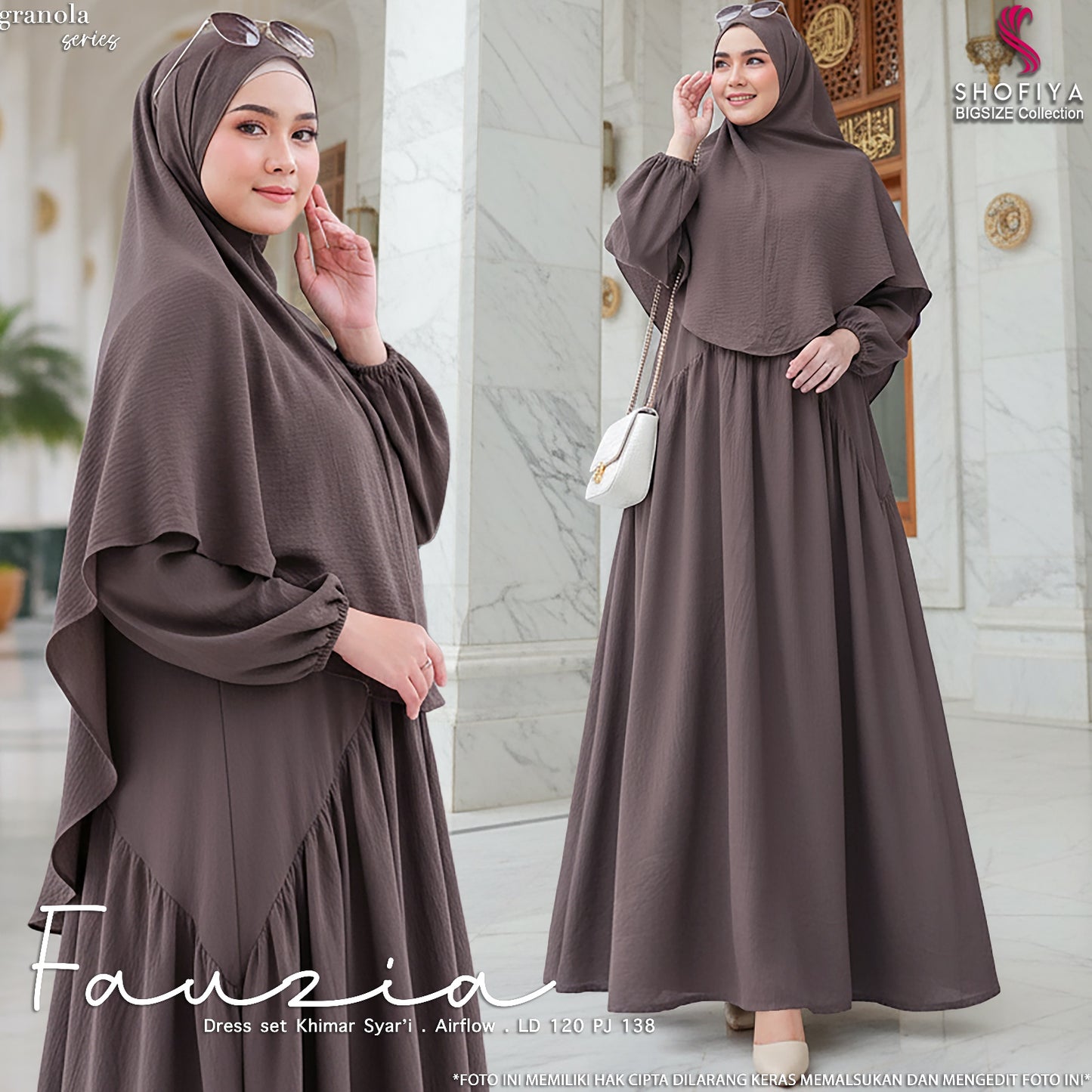 FAUZIA JUMBO DRESS SYARI