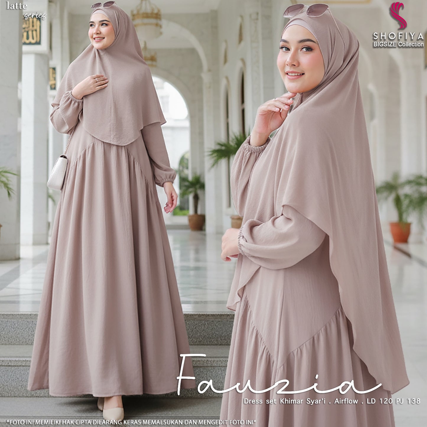 FAUZIA JUMBO DRESS SYARI